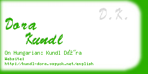 dora kundl business card